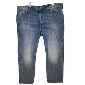 Levi's 541 Men Jeans 44 X 30 Blue Denim Mid-Rise Athletic Fit Straight Leg M1643